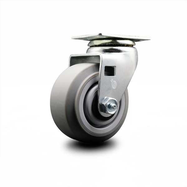 4 Inch Thermoplastic Rubber Wheel Swivel Caster with Ball Bearing SCC